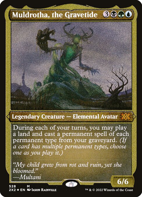 [Foil Etched] 2X2 528 Muldrotha, the Gravetide (Foil Etched) M