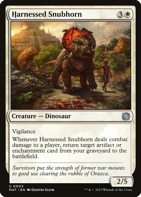 MAT 003 Harnessed Snubhorn U