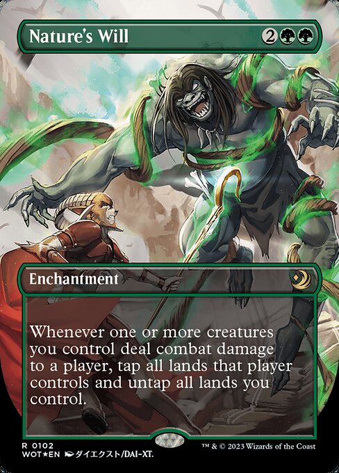 [Foil] WOT 102 Nature's Will (0102 - Anime Confetti Foil) R