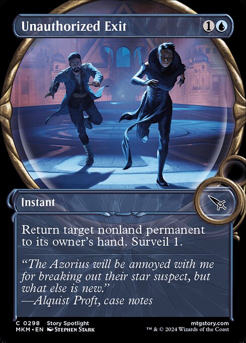 [Foil] MKM 298 Unauthorized Exit (Showcase Magnified) C