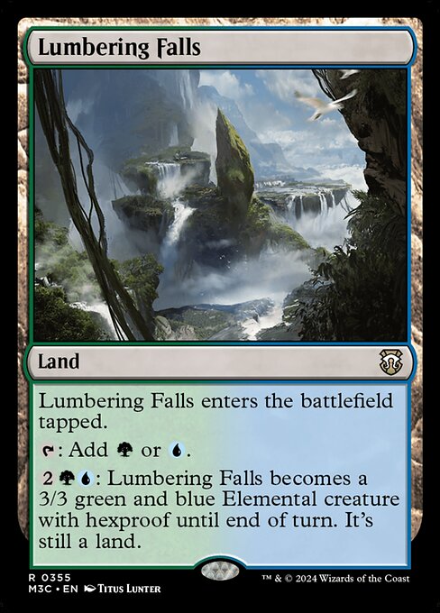 [Foil] M3C 355 Lumbering Falls (Ripple Foil) R
