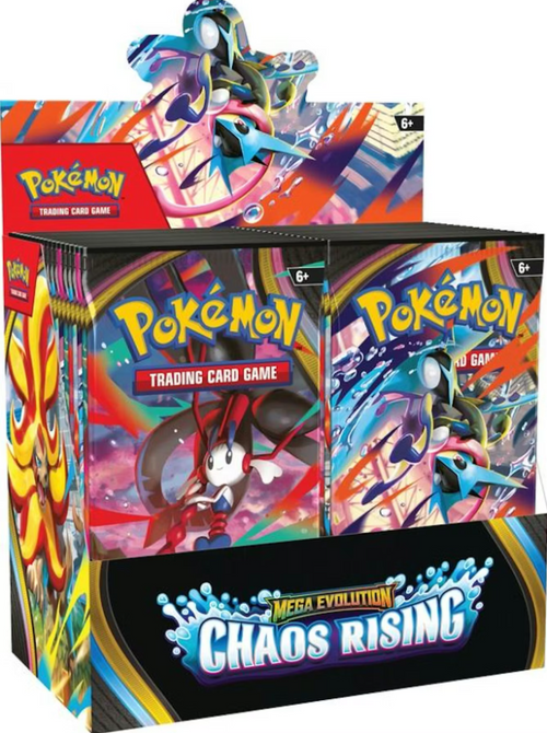 Pre Order Pokemon TCG US Version Mega Evolution Chaos Rising Booster Box
