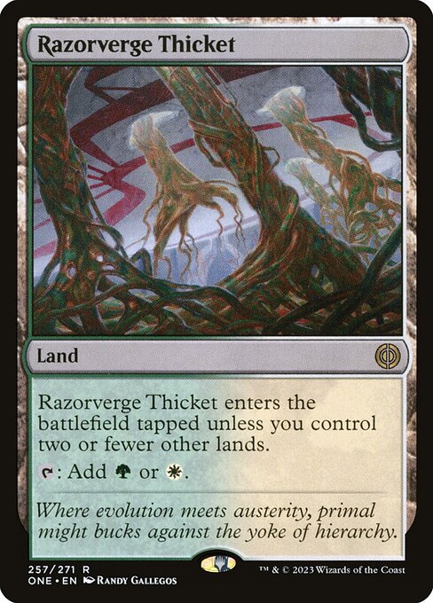 [Foil] ONE 257 Razorverge Thicket R