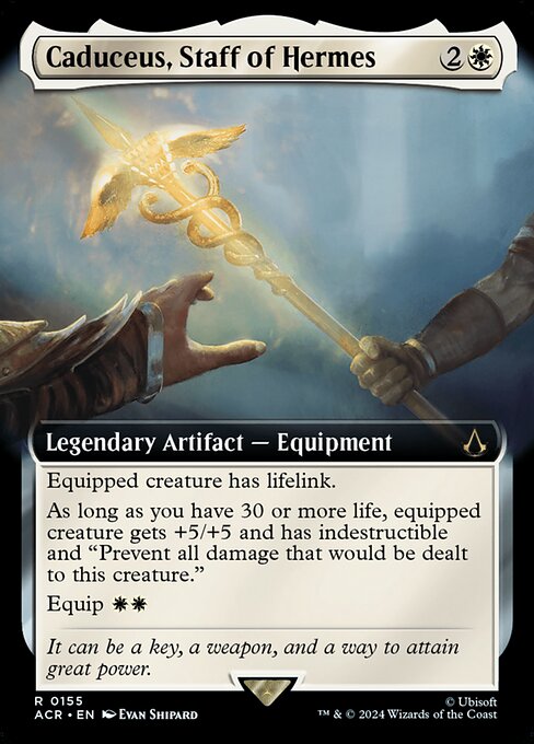 ACR 155 Caduceus, Staff of Hermes (0155 - Extended Art) R