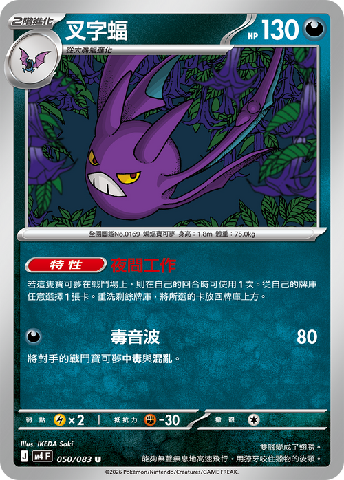 M4F 050/083 叉字蝠 U