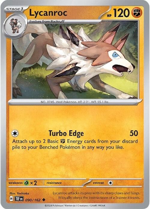 [Reverse Holo] TEF 090/162 Lycanroc V