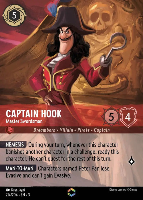 214/204·EN·3 Captain Hook - Master Swordsman E