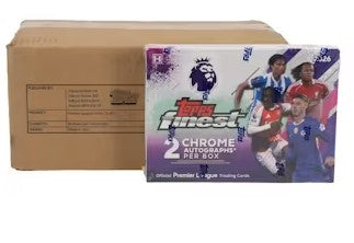 2026 Topps Finest Premier League EPL Soccer Hobby - 8-Box Case