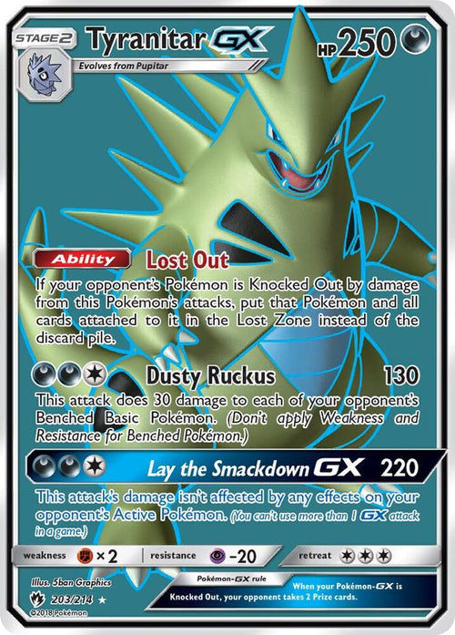 SM8 203/214 Tyranitar GX SR