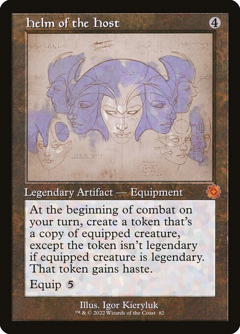 [Foil] BRR 082 Helm of the Host (Schematic Art) M