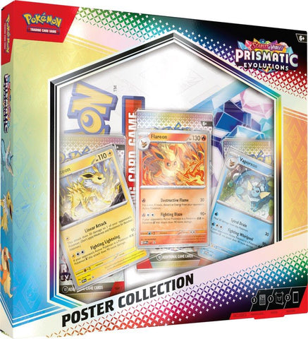 (預訂)Pokemon TCG 美版 Scarlet & Violet SV8.5 Prismatic Evolutions Poster Collection Box - 皇巢卡店 Beehive Trading Card Shop