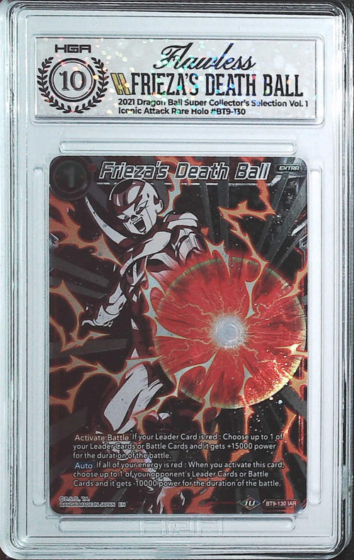 [HGA Flawless 10] 2021 Dragon Ball  Super Collector's Selection Vol.1 BT9-130 Frieza's Death Ball Iconic Attack Rare Holo