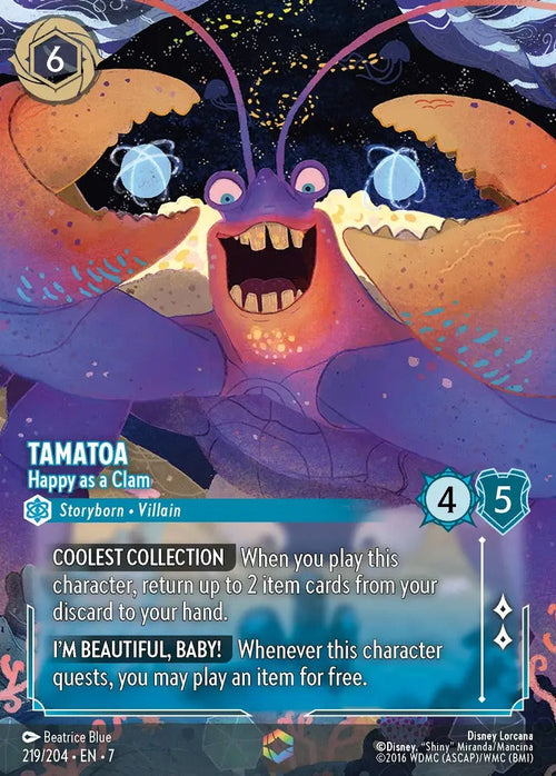 219/204·EN·7 Tamatoa - Happy as a Clam E