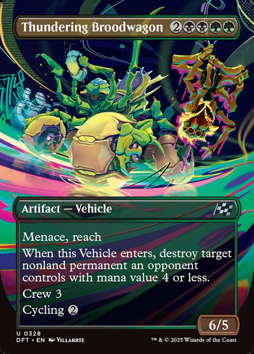 [Foil] DFT 328 Thundering Broodwagon (0328 - Borderless) U