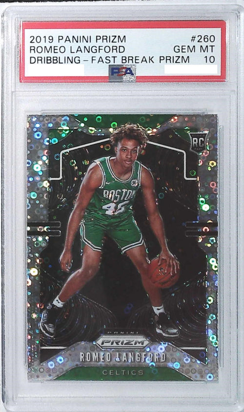 [PSA10] 2019 PANINI PRIZM 260 Dribbling - Fast Break Prizm Romeo Langford