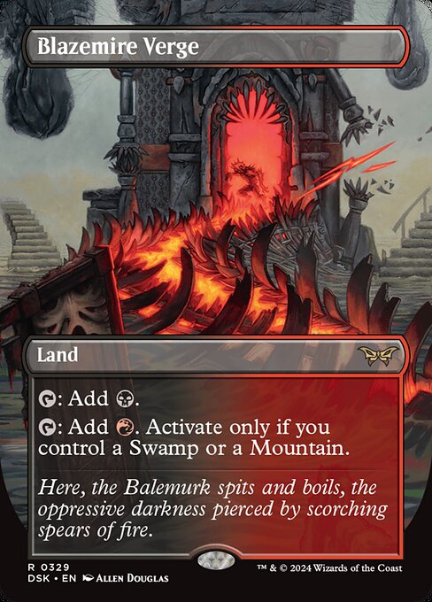 [Foil] DSK 329 Blazemire Verge (0329 - Borderless) R