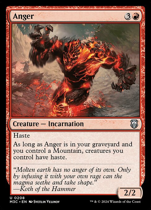 [Foil] M3C 208 Anger (Ripple Foil) U