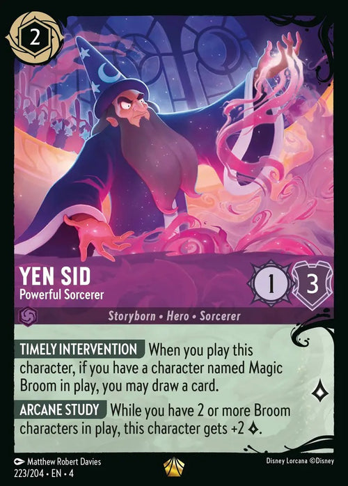 223/204·EN·4 Yen Sid - Powerful Sorcerer L