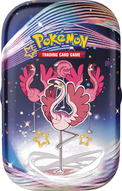 Pokemon TCG US Version Scarlet &amp; Violet SV4.5 "Paldean Fates" Mini Tin - Flamigo