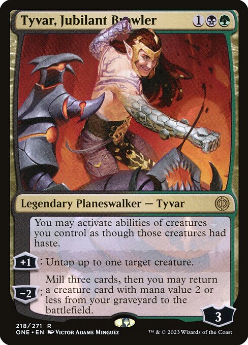 [Foil] ONE 218 Tyvar, Jubilant Brawler R