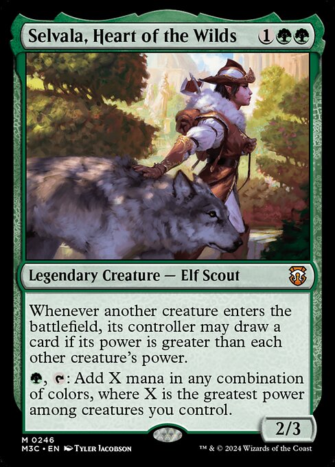 [Foil] M3C 246 Selvala, Heart of the Wilds (Ripple Foil) M