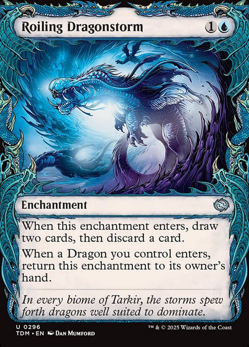 [Foil] TDM 296 Roiling Dragonstorm (0296 - Showcase) U