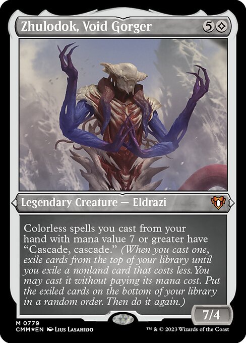 [Foil Etched] CMM 779 Zhulodok, Void Gorger (Foil Etched Display Commander - Not Tournament Legal) M