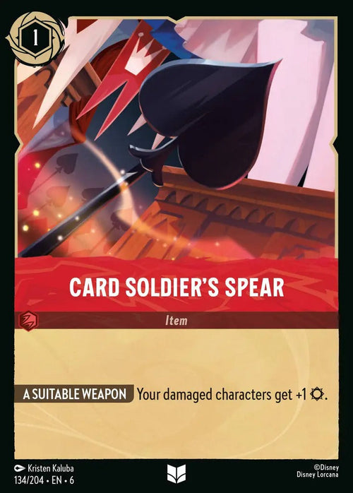 134/204·EN·6 Card Soldier's Spear U