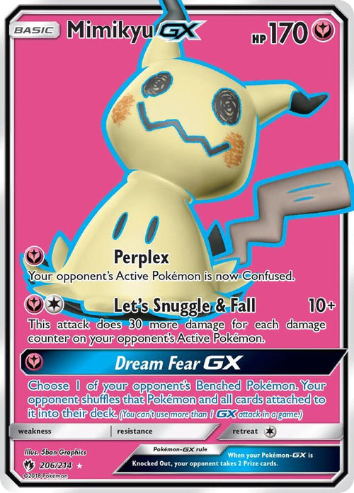 SM8 206/214 Mimikyu GX SR