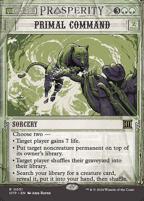 OTP 031 Primal Command (0031 - Showcase) R