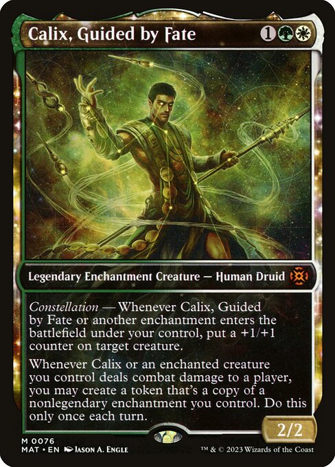 [Foil] MAT 076 Calix, Guided by Fate (Showcase) M