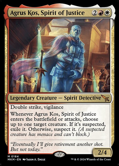[Foil] MKM 184 Agrus Kos, Spirit of Justice M