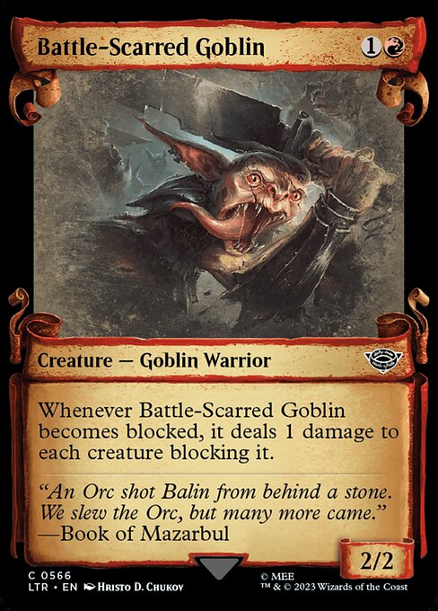 LTR 566 Battle-Scarred Goblin (0566 - Scroll Showcase) C