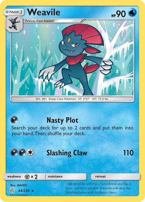 [Reverse Holo] SM12 044/236 Weavile R