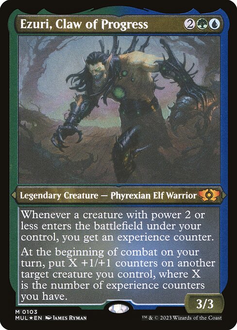 [Foil Etched] MUL 103 Ezuri, Claw of Progress (0103 - Foil Etched) M