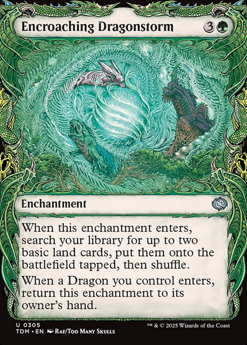 [Foil] TDM 305 Encroaching Dragonstorm (0305 - Showcase) U