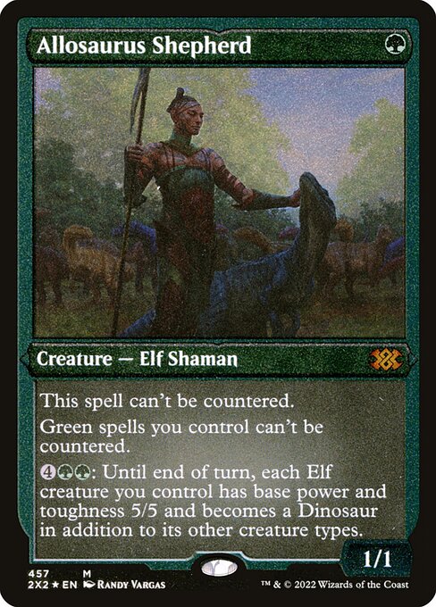 [Foil Etched] 2X2 457 Allosaurus Shepherd (Foil Etched) M