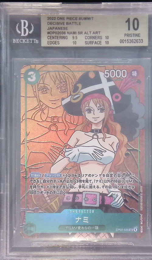 [BGS 10] 2022 ONE PIECE OP02-036 SR