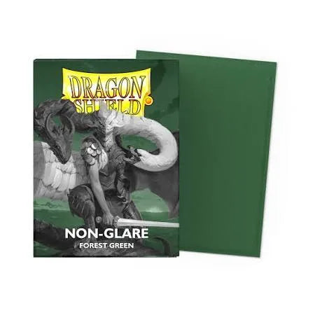 Dragon Shield - 100 Deck Protector Sleeves - Standard Size - Matte Non-Glare - Forest Green