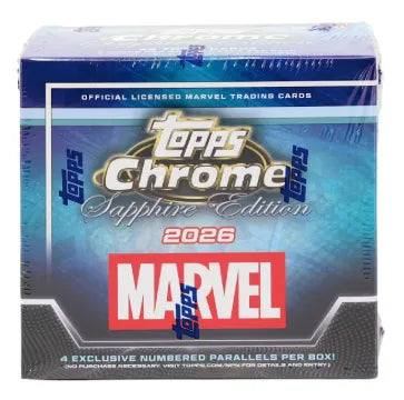 2026 Topps Chrome Sapphire Edition Marvel Box