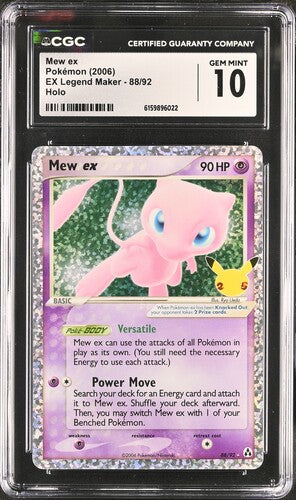 [CGC 10] 2006 POKEMON ENGLISH MEW EX 88/92 HOLO