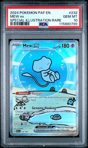 [PSA 10] 2024 POKEMON PAF EN-PALDEAN FATES #232 MEW EX SPECIAL ILLUSTRATION RARE