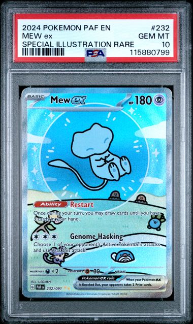 [PSA 10] 2024 POKEMON PAF EN-PALDEAN FATES #232 MEW EX SPECIAL ILLUSTRATION RARE