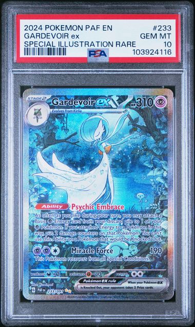 [PSA 10] 2024 POKEMON PAF EN-PALDEAN FATES #233 GARDEVOIR EX SPECIAL ILLUSTRATION RARE