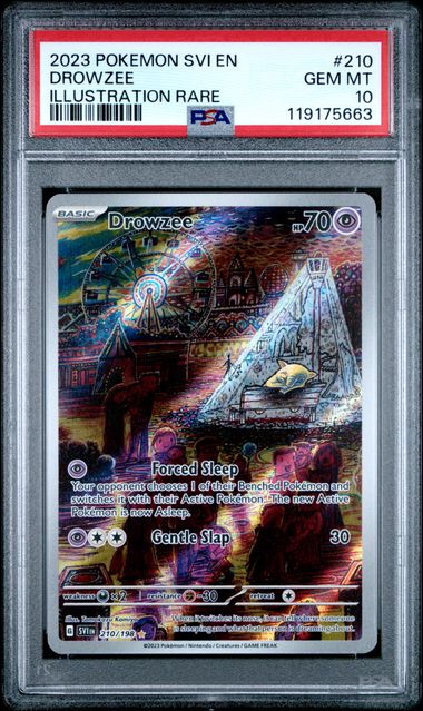 [PSA 10] 2023 POKEMON SVI EN-SCARLET & VIOLET #210 DROWZEE ILLUSTRATION RARE