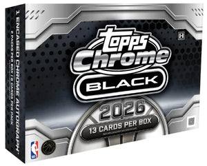 2026-26 Topps Chrome Black Basketball - Hobby Box