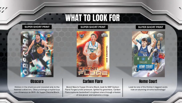 2026-26 Topps Chrome Black Basketball - Hobby Box