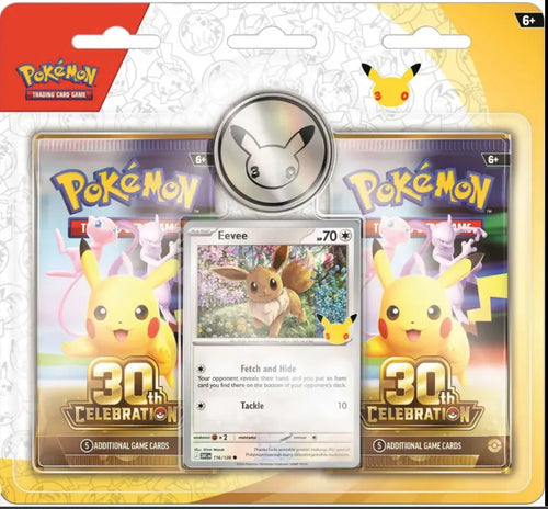 Pre Order Pokemon TCG 美版 30th Celebration 2 Blister Pack