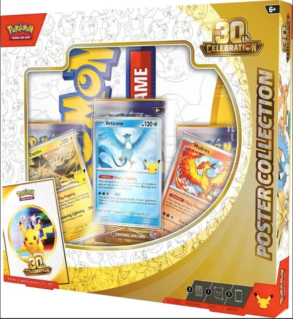 Pre Order Pokemon TCG 美版 30th Celebration Poster Collection