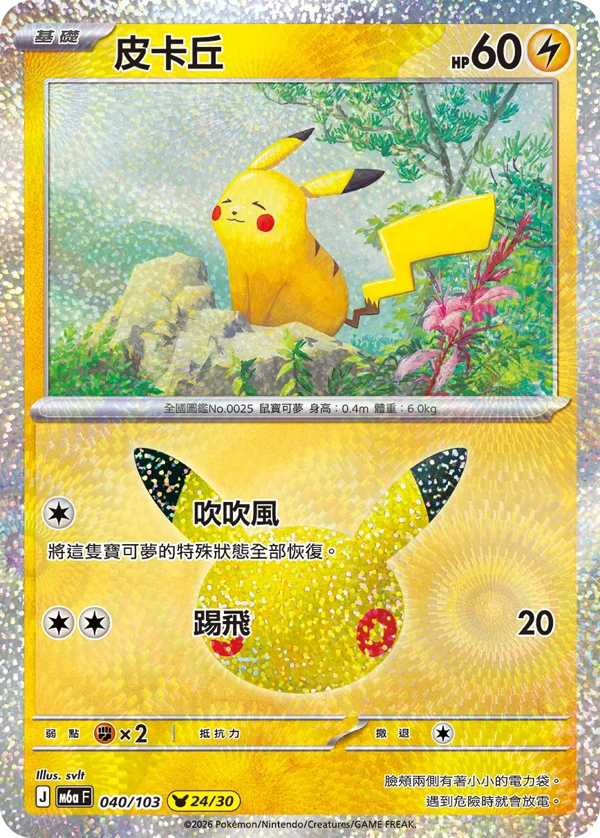 M6aF 040/103 皮卡丘 -